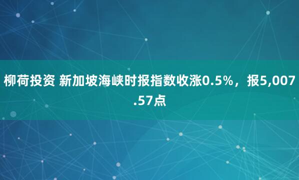 柳荷投资 新加坡海峡时报指数收涨0.5%，报5,007.57点